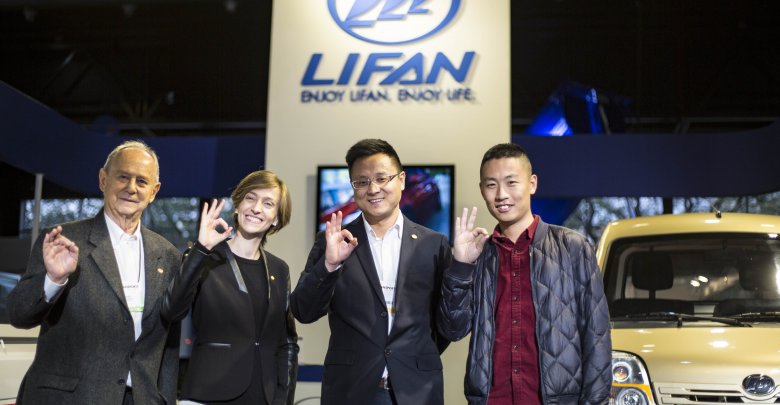 Lifan está presente en expotransporte con los utilitarios livianos de carga foison truck y foison cargo