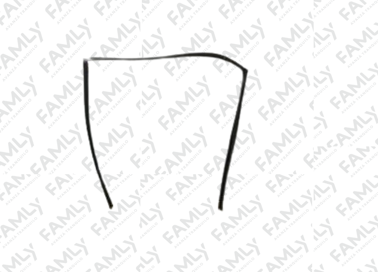 Repuestos Famly - X50                  - BURLETE VENTANILLA TRASERO IZQUIERDO